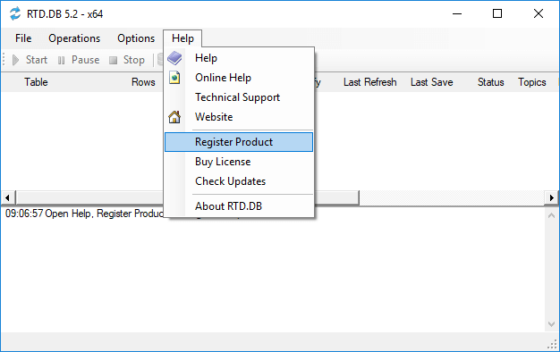 RTD.DB Register Product