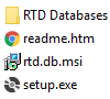 RTD.DB Setup Package Folder